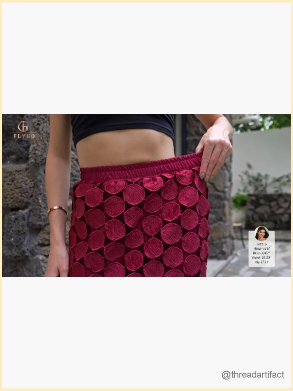 Boho Hollow Out Fringe Hem High Waisted Maxi Skirt - Picture 7 of 7